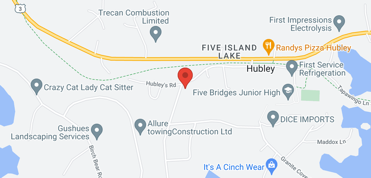 map of 372 Big Hubley Lake Drive